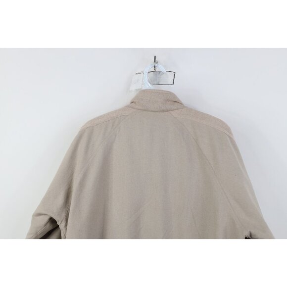 Vintage 90s Streetwear Womens Medium Terry Cloth Silk Full Zip Bomber Jacket - Picture 12 of 13